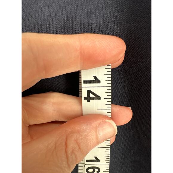 Never Fully Dressed Pants Women 8 Navy Blue High Rise Straight Stretch Zip Ankle - Picture 10 of 10